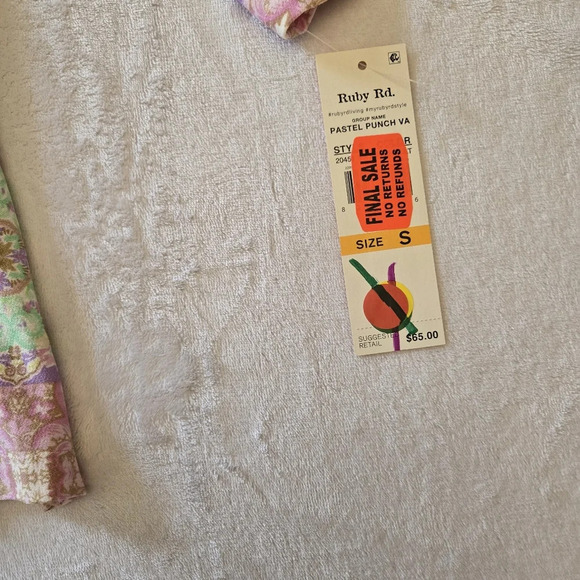 NWT Ruby Rd. Printed Blouse - Picture 4 of 8